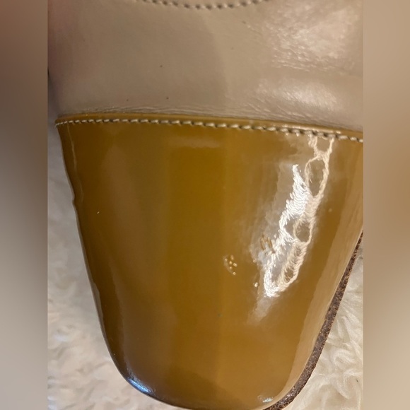 Vintage Amalfi Heels Pumps Leather Tan Size 7B - Picture 7 of 7